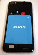 Смартфон Zopo C2. Под задней крышкой.